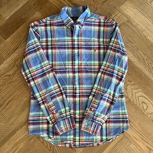 Ralph Lauren Plaid Slim Fit Dress Shirt | LARGE